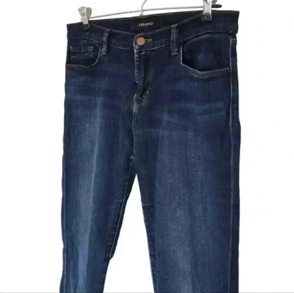 J BRAND 811 Mid-Rise Skinny Jeans Embrace Dark Wash Blue Zip Fly Women's size 28 - Picture 5 of 13